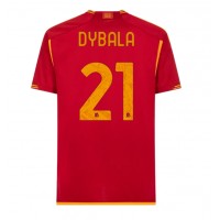 Fotbalové Dres AS Roma Paulo Dybala #21 Domácí 2023-24 Krátký Rukáv